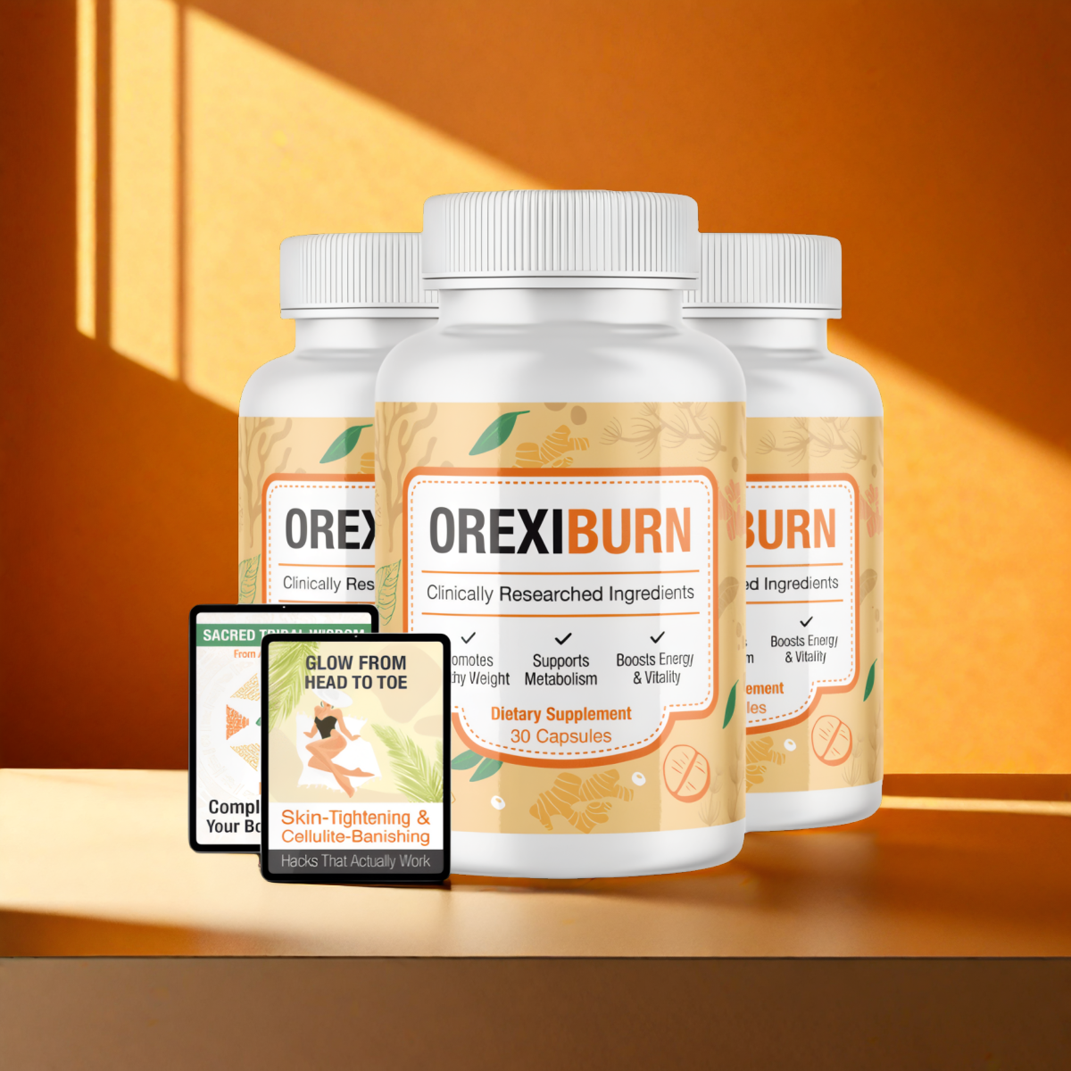OrexiBurn - 3 Bottles + 2  Ebooks